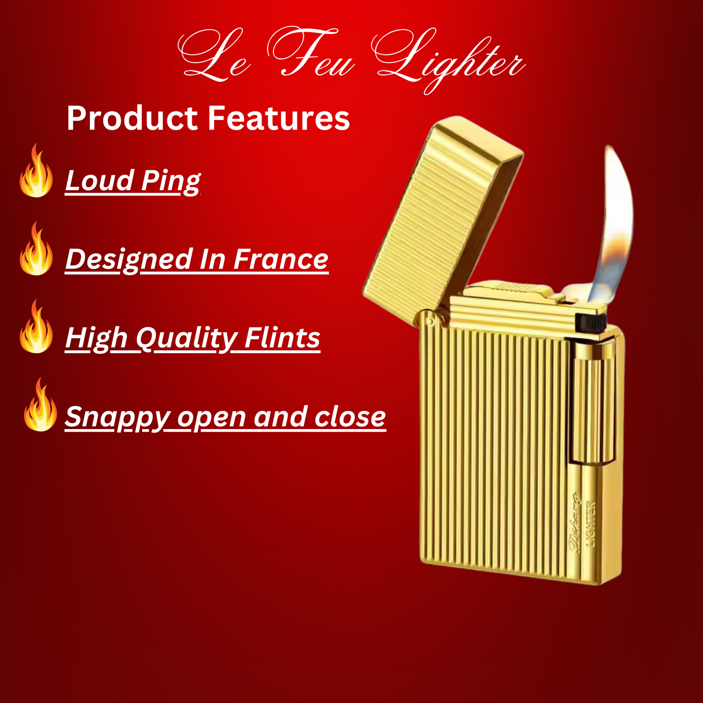 le feu -  loud ping butane lighter - PREORDER